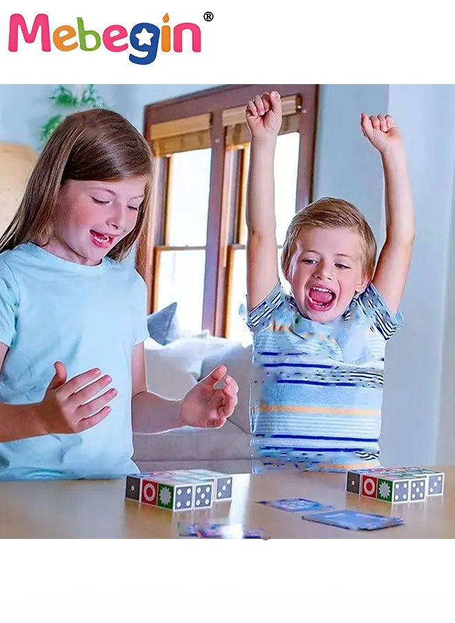 MEBEGIN - Fun Match Puzzle Board Game, Pattern Block Puzzles Games, Educational Spatial and Analytical Toy for Kids, Pattern Matching Game, Popular Family Board Games for Kids and Adults, Good for Increasing Children's Spatial Cognition and Logical Reasoning Skills - Image 1
