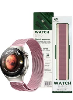 CATANES 22mm Metal Milanese Watchband Compatible With Huawei 4,4 Pro Pink  - Image 2