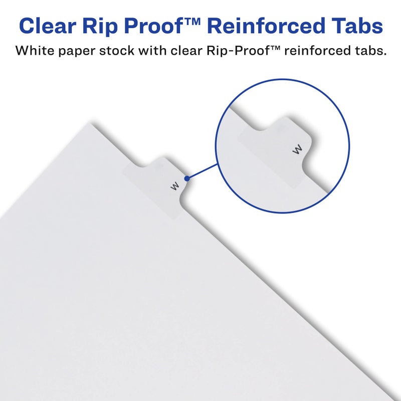 Avery Individual Legal Exhibit Dividers, Allstate Style, 6, Side Tab, 8.5 x 11 inches, Pack of 25 (82204) - Image 2