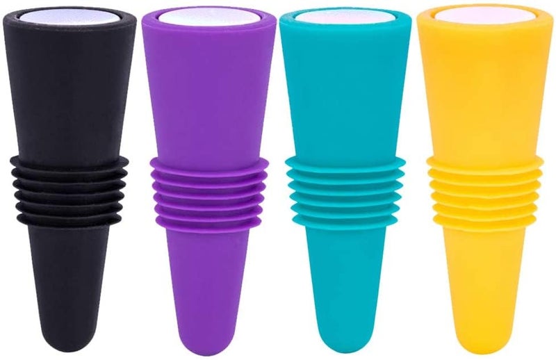 Ramkuwar Bottle Stoppers, Set of 4, Multicolor - Image 1