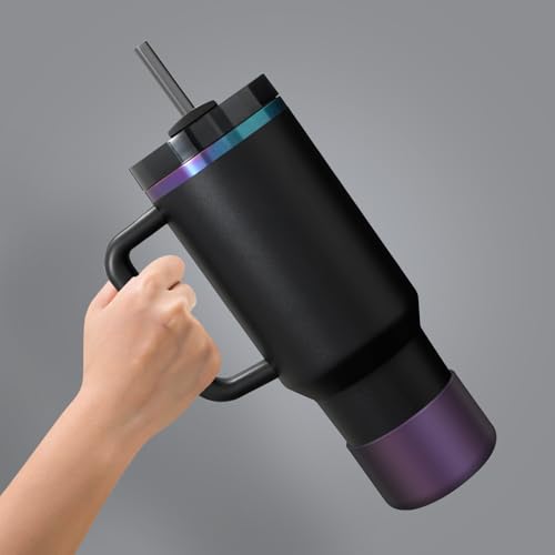BKBY Chameleon Silicone Water Bottle Boot, Compatible with Stanley Tumbler 20 30 40oz & Hydroflask 12-24oz, Fit More Bottle/Tumblers 2.8-2.95in Bottom Anti-Slip Protector Rubber Sleeve - Image 5