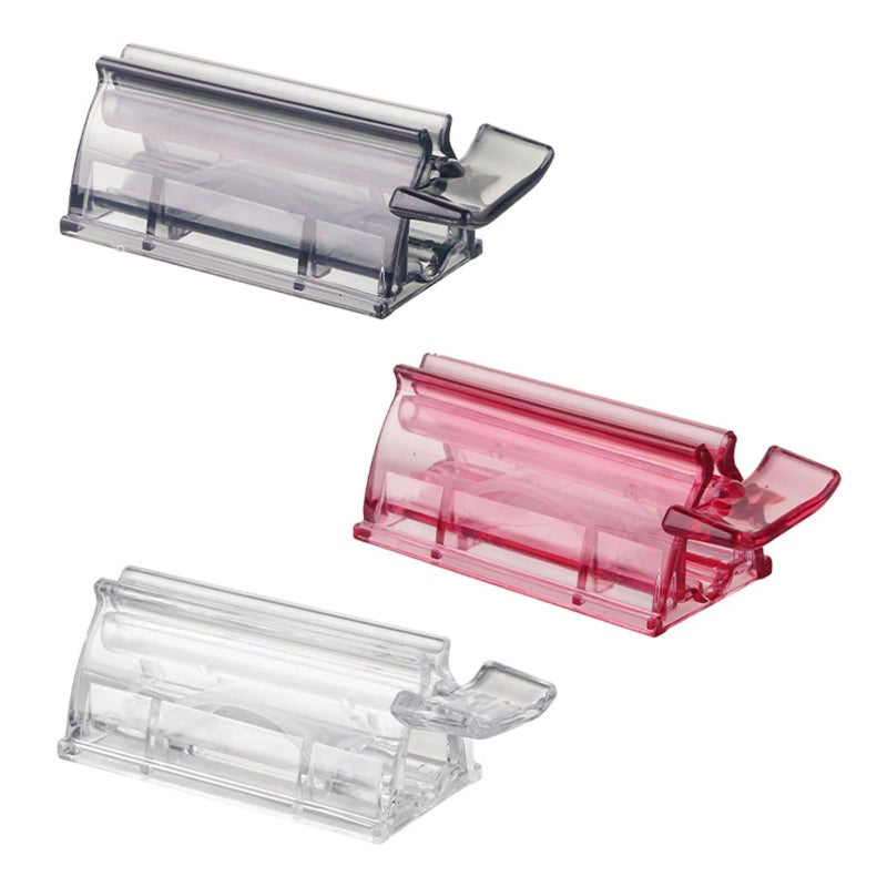 Clear Manual Toothpaste Dispenser Tube Squeezer Efficient Space Saving Bathroom Organizer - Image 4