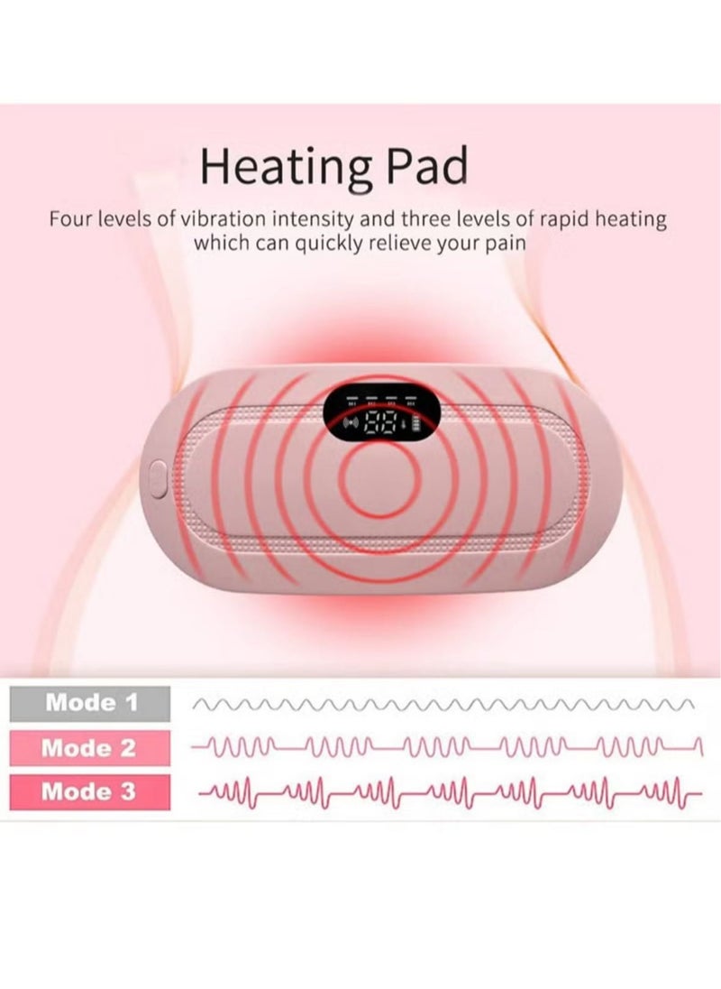 Portable Cordless Heating Pad for Menstrual Cramps Relief, Heating Pad for Stomach,Menstrual Heating Pad with 3 Heat Levels and 4 Vibration Massage Modes Portable Electric Fast Heating Belly Wrap Belt - pzsku/ZE6A299CBD6279E2B4A2AZ/45/_/1732953096/de8cc3fd-d357-4b40-9d45-e24aab271a8a