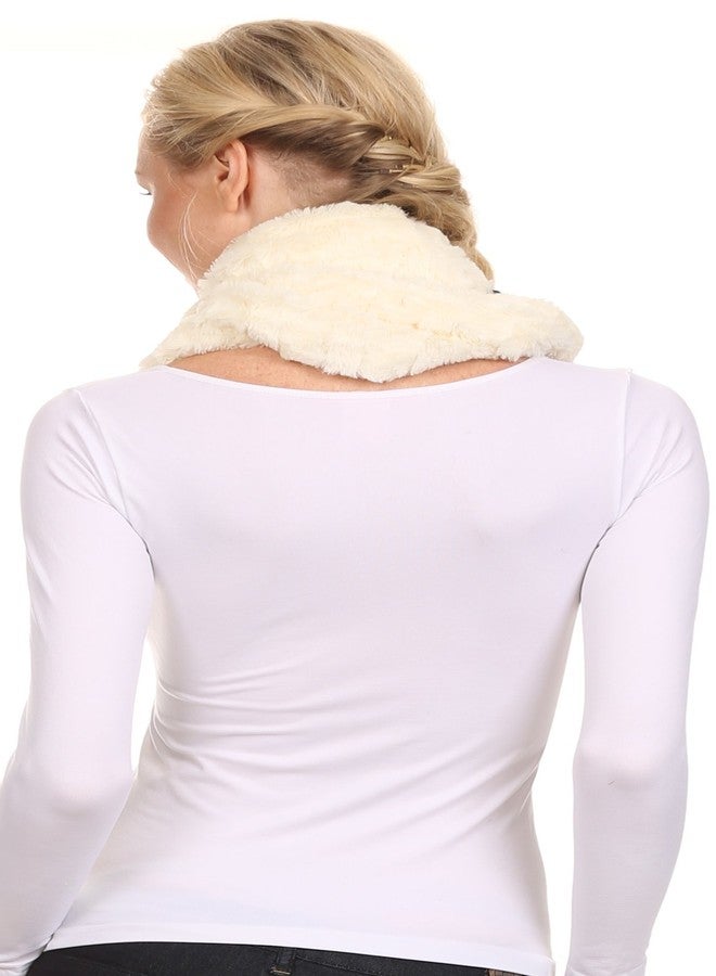 Sakkas CXGJ1531 - Abhy Soft Fall Winter Furry Infinity Wrap Scarf - 5-Cream - OS - Image 5
