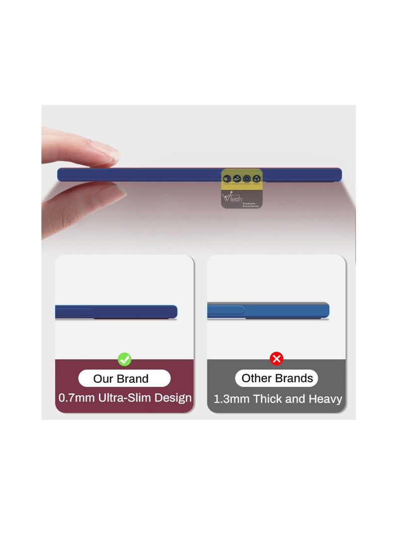 Wtech Liquid Silicone Ultra Thin TPU Phone Case Cover For Honor 90 5G 2023 Navy Blue - Image 5