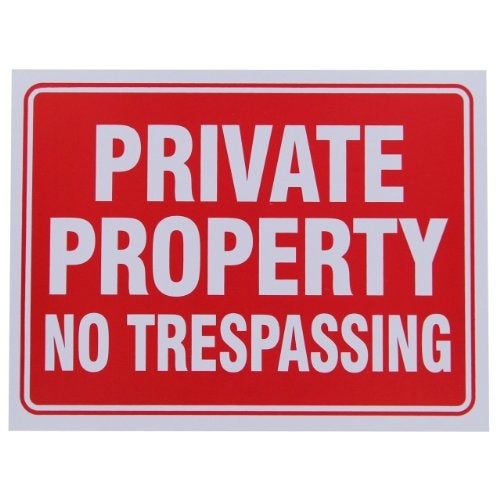 JMK Private Property No Trespassing Sign 9 x 12 Inch - 4 Pack - Image 2