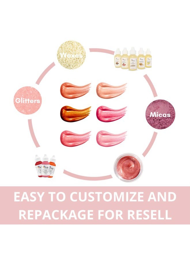 TKB Trading, LLC TKB Lip Gloss Base (Flexagel ME)| Clear Lip Gloss Base for DIY Lip Gloss| Ready-To-Formulate| Moisturizing, Vegan, Gluten and Cruelty free| Made in USA (5.5 Ounce (Pack of 2)) - Image 4