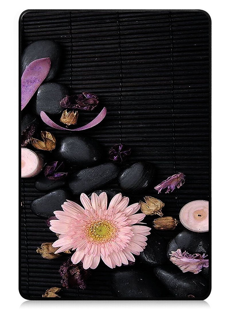 Theodor Protective Flip Case For Xiaomi Pad 7 & Xiaomi Pad 7 Pro With Trifold Stand Auto Wake Sleep Shockproof Cover - Flowers & Stones - Image 1