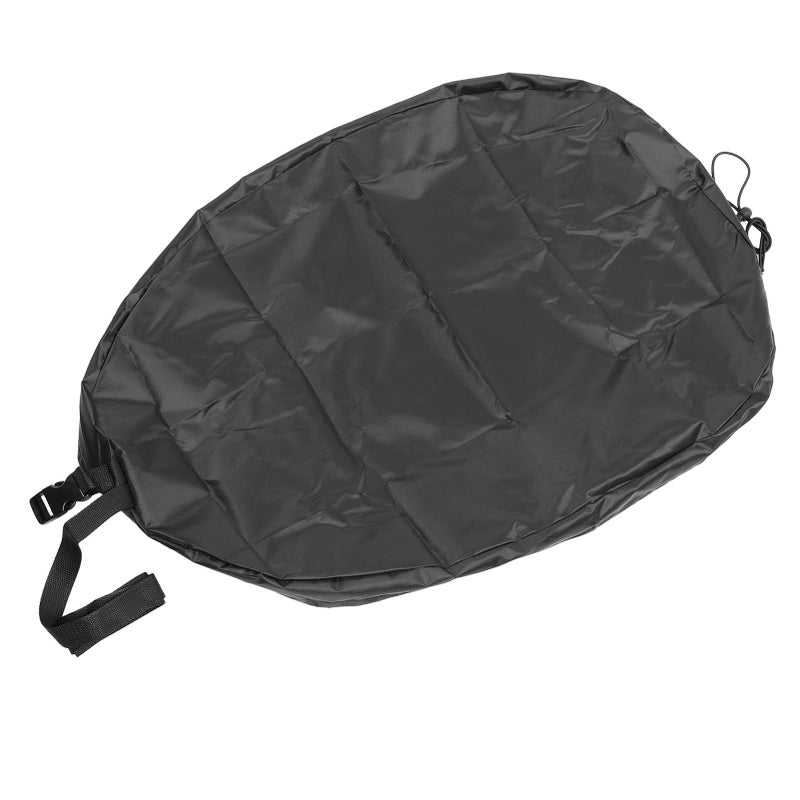 Kayak Cockpit Cover: 420D Oxford Fabric Waterproof Abrasion Resistant - All Round Coverage Stable Cockpit Protector for Outdoor Storage Camping Travel Beach Use - Image 4