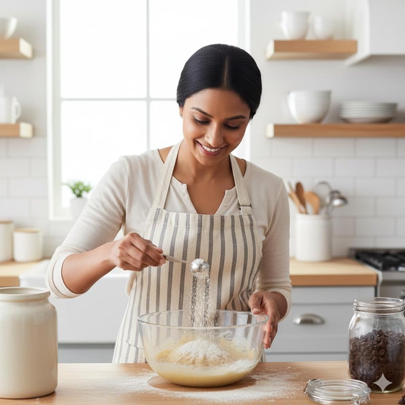 Human Hydro طقم ملاعق قياس من الفولاذ المقاوم للصدأ - 4 قطع | 1/4 ملعقة صغيرة، 1/2 ملعقة صغيرة، 1 ملعقة صغيرة و 1 ملعقة طعام | مقاومة للصدأ، متينة وآمنة في غسالة الصحون | للخبز والطهي - Image 4