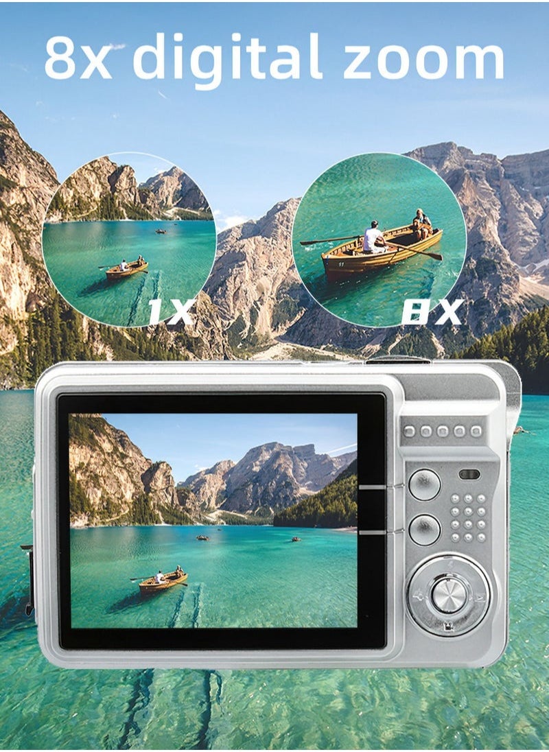 Generic - Portable 720P Digital Camera Video Camcorder 18MP Photo 8X Zoom Anti-shake 2.7 Inch Large TFT Screen Built-in Lithium Battery - Image 1