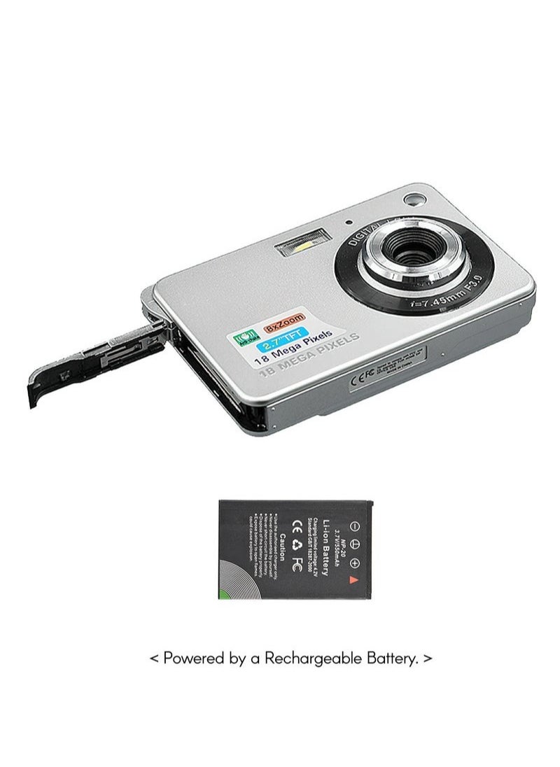 Generic - Portable 720P Digital Camera Video Camcorder 18MP Photo 8X Zoom Anti-shake 2.7 Inch Large TFT Screen Built-in Lithium Battery - Image 1