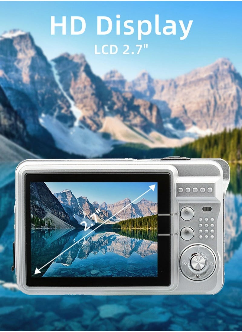 Generic - Portable 720P Digital Camera Video Camcorder 18MP Photo 8X Zoom Anti-shake 2.7 Inch Large TFT Screen Built-in Lithium Battery - Image 1