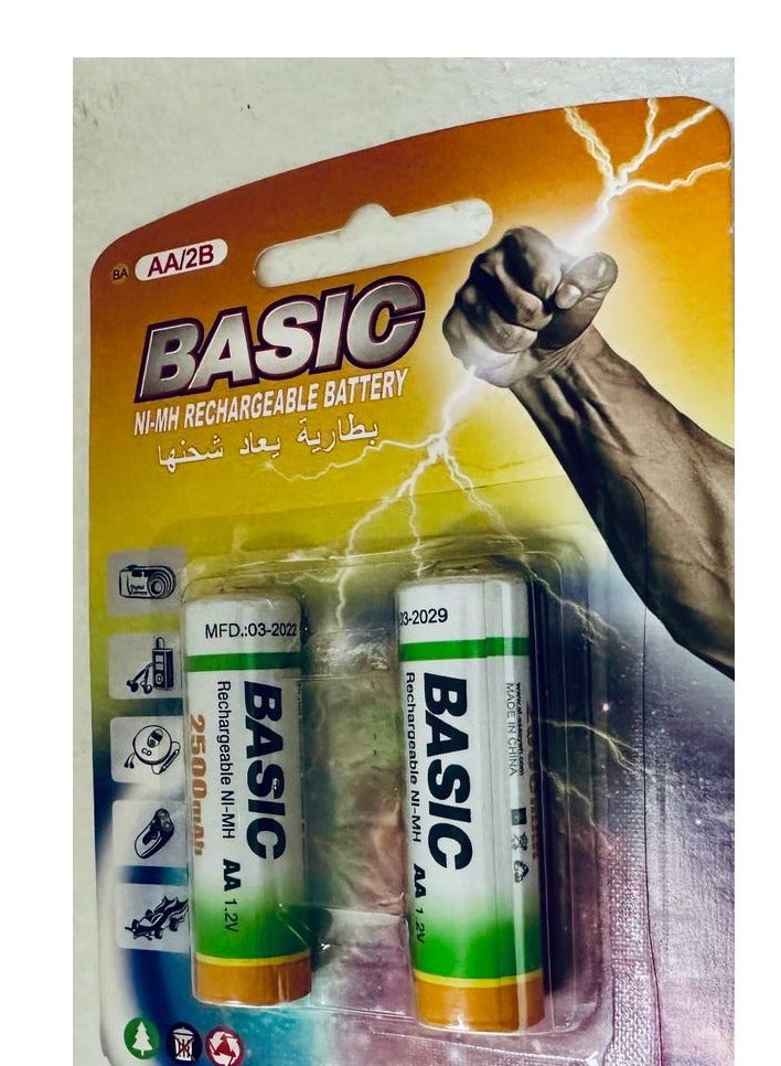 Basic NI-MH Rechargeable Battery AA/2B, 1.2V, 2500mah - Image 2