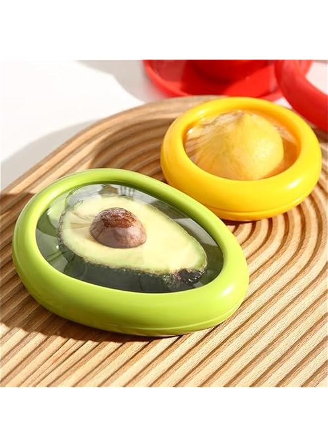 ميكسد صندوق تخزين الفاكهة من السيليكون من سينكسي، صندوق تخزين الفواكه والخضروات مضاد للاكسدة، مجموعة حاويات تخزين الفواكه والخضروات من السيليكون للثلاجة (4 قطع) - Image 4