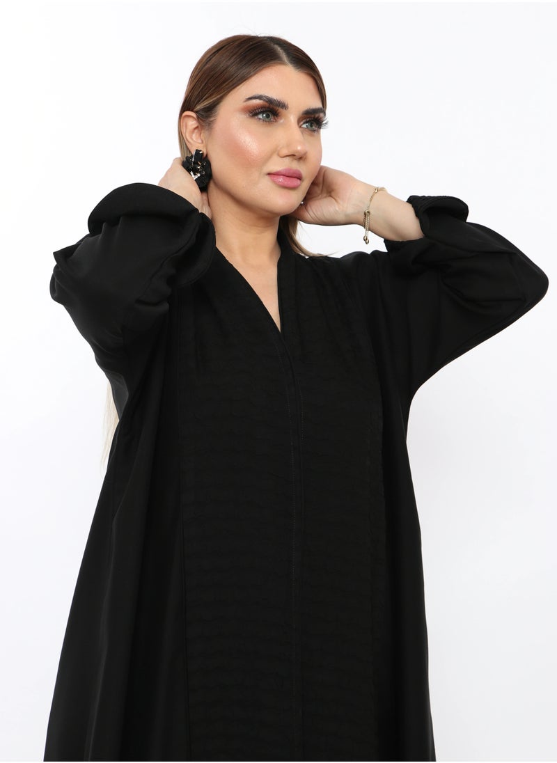 MyesuQ - Elegant black Abaya That Gives A Lively And Attractive Look When Worn - Image 1