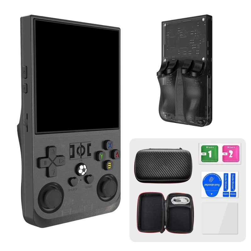 YOUNEEDFUL 2026 Upgraded R36MAX Handheld Game Console Builtin 128GB TF Card 4000mAh Battery 20000Classic Games Linux System 40inch IPS Screen Black - Image 3