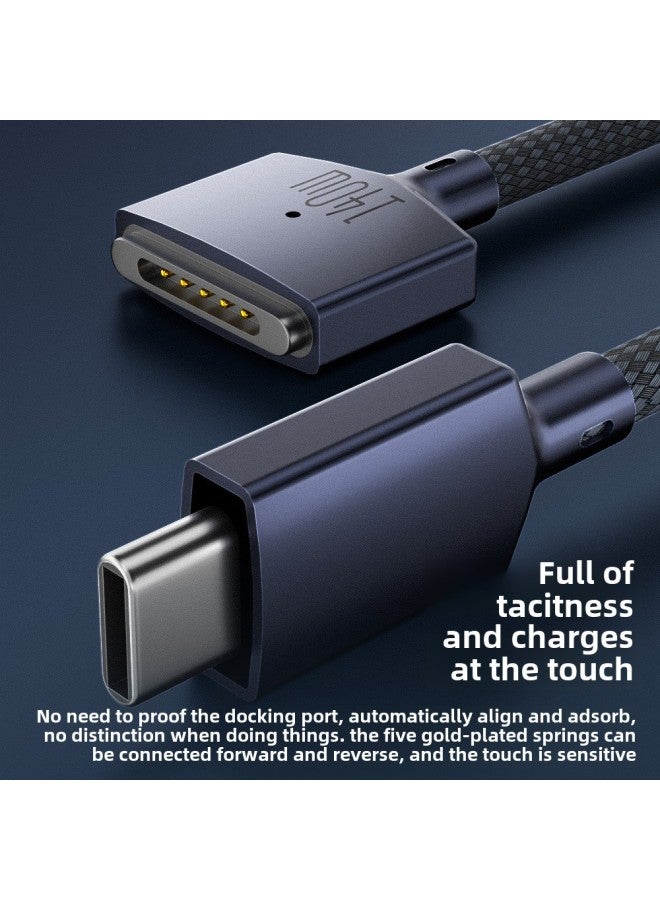 Typec Revolution MAGsafe3 For Apple Compatible Macbook Notebook Pd Fast Charging Line 140W-Color:typec ]  - Image 4
