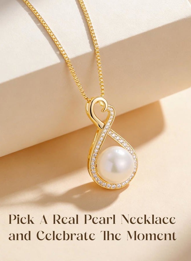 LOIPURI Gifts for Mom - Freshwater Pearl Necklace - 30th Anniversary Wedding Gifts for Wife - Mothers Day, Valentines Day, Birthday or Christmas Jewelry - Image 4