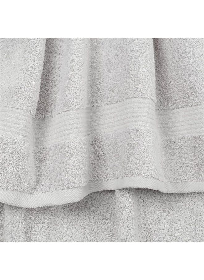 Cotton Paradise 6 Piece Towel Set, 100% Turkish Cotton Soft Absorbent Towels for Bathroom, 2 Bath Towels 2 Hand Towels 2 Washcloths, Silver Gray Towel Set 