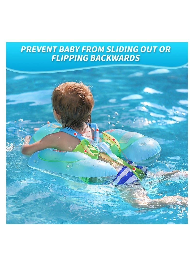 LIXADA Baby Swim Float with Detachable Sunshade Canopy and Safe Seat For Babies Aged 18-24 Months  - Image 4