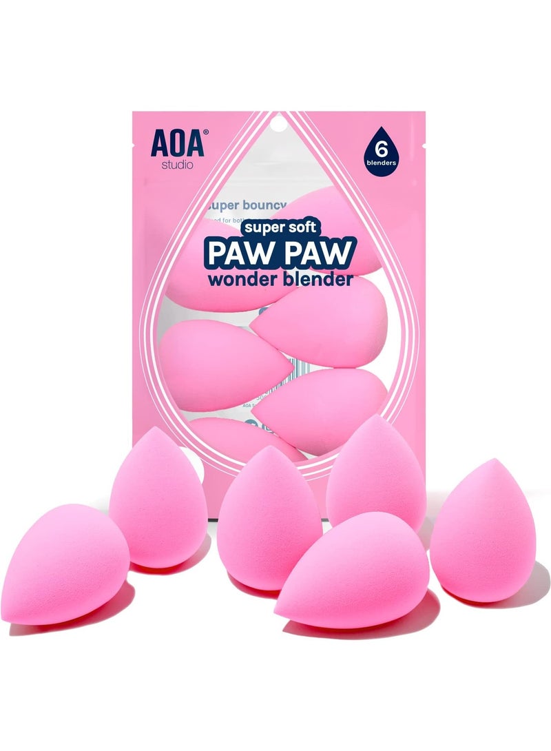 Sponge set makeup blender latex free set of 6
