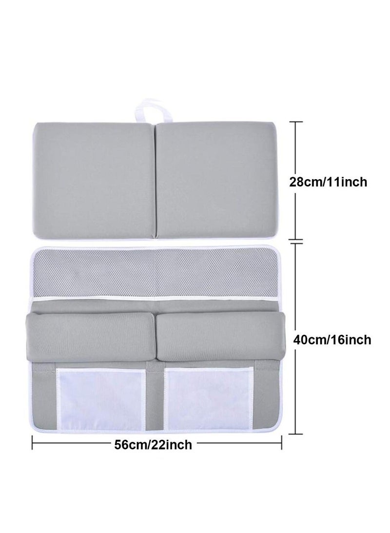 Baby Bath Kneeler and Elbow Rest Pad Set Foam Bath Kneeling Pad Neoprene Foam Bath Kneeling Pad for Bathing Baby with Bath Toy Storage for Tub Thick  Soft Quick Drying Non-Slip - Image 5
