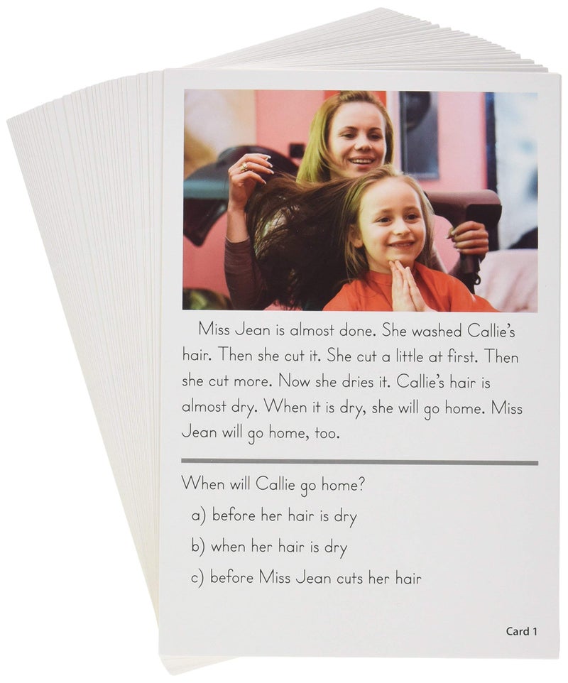 Edupress Reading Comprehension Practice Cards, Reading for Detail, Yellow Level (EP62996) - Image 4