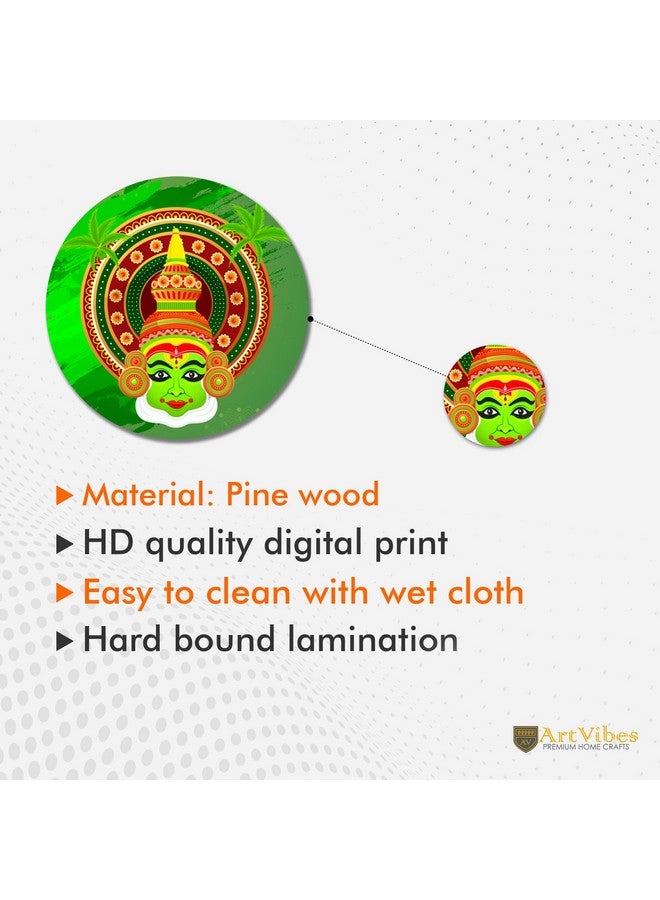 Artvibes Decorative Wooden Wall Hanging Decoration Item for Home | Office | Gift | Decor Art | Livingroom, Bedroom | Stylish Modern Artwork (WPS_145N) Pack of 11 Pieces - Image 5