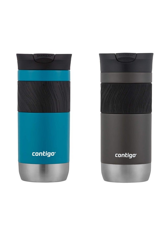 Contigo Byron 2.0 Stainless Steel Travel Mug with SNAPSEAL Lid, 16oz., 2 Pack, Sake/Juniper - pzsku/ZE6A41831FA9C07C6BA6AZ/45/_/1736571288/2fbb44de-fc57-4e06-8e82-7dd7b5685e8e