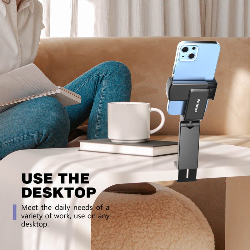 Perilogics Airplane Phone Holder Mount Universal in Flight Hands Free Viewing with Multi-Directional Dual 360 Degree Rotation (Black/Black) - Image 5