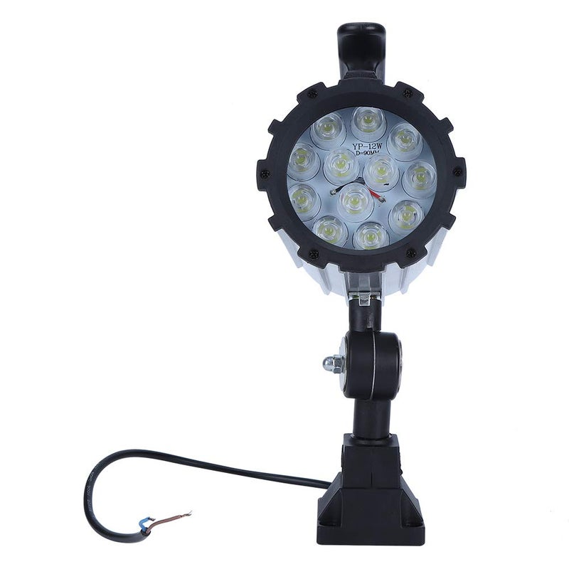 POCREATION LED Machine Light 12W 24V Adjustable Design to CNC Machine 12 Short Arm 12 Lamp Work Light for Industrial Tools