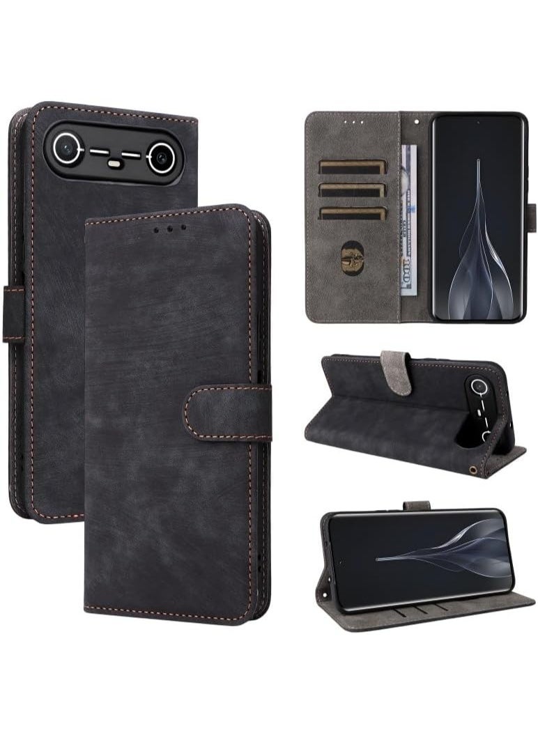 CHEROSIN Phone Case for Tecno Pova Slim 5G with RFID Security Protection Flip PU Leather Wallet Case with Card Holder Shockproof Protective Cover - Image 1
