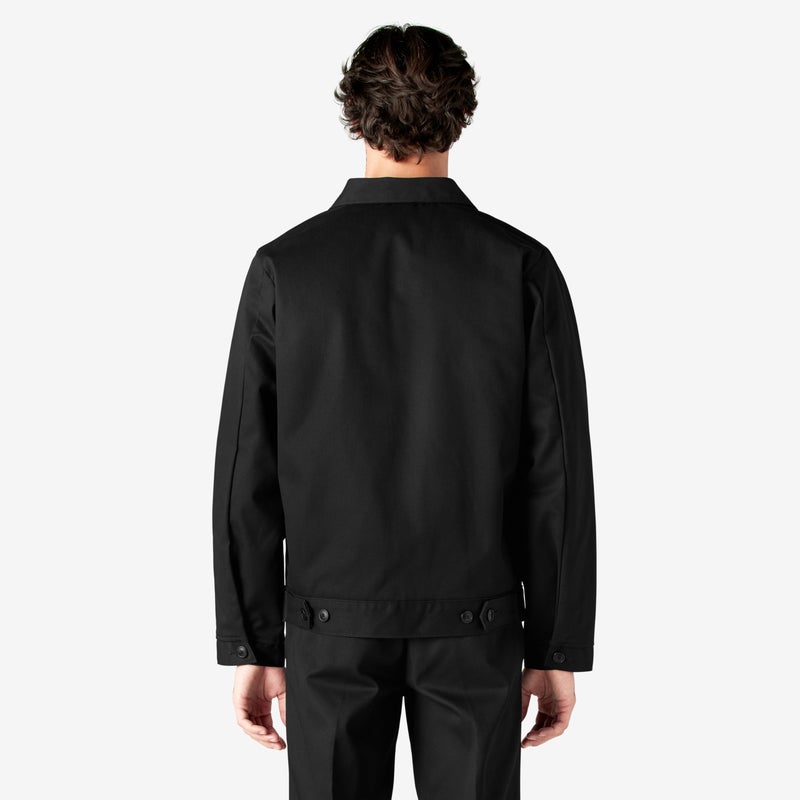 Dickies Mens Lined Eisenhower Jacket, Black, X-Large - Image 2