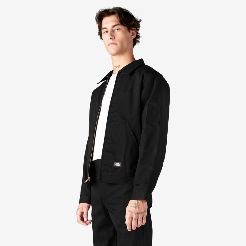 Dickies Mens Lined Eisenhower Jacket, Black, X-Large - Image 4