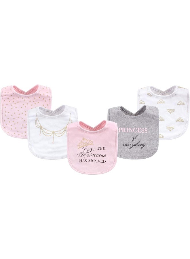 Little Treasure Little Treasure Unisex Baby Cotton Bibs, Princess, One Size  - Image 2
