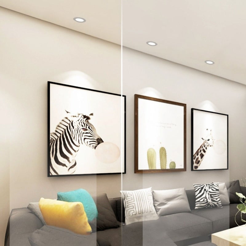 لمصباح LED المُدبب: 6 واط أبيض دافئ قطر 75 مم، مصنوع من الألومنيوم مضاد للانعكاس، وفير للطاقة - ضوء مشابه للشمس مريح، تصميم رفيع للغاية مناسب للبار وداخل المطابخ والغرف النومية ومحلات القهوة والغرف الطعام - Image 4