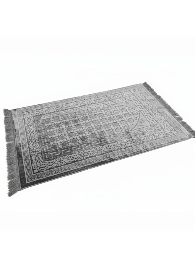 Museum Memory Foam Prayer Mat Safaa. Velvet Comfortable Prayer Rug. Elegant Essential Design Sajadah with Foam. - Image 2