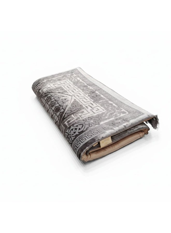 Museum Memory Foam Prayer Mat Safaa. Velvet Comfortable Prayer Rug. Elegant Essential Design Sajadah with Foam. - Image 3