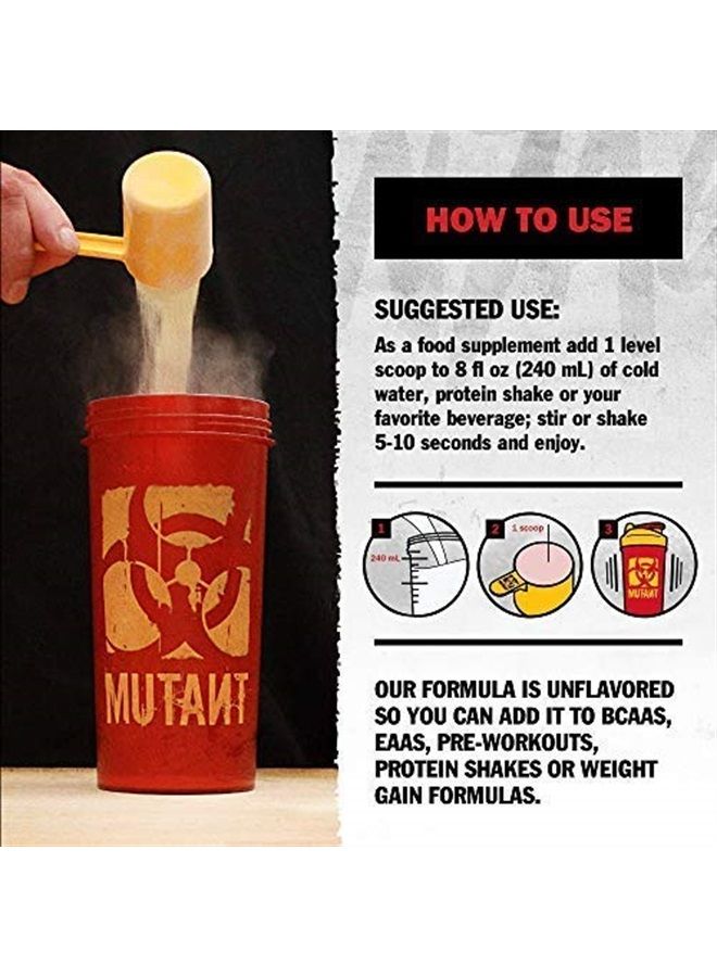 Mutant Glutamine - 100% Pure Workout Supplement to Help Replenish Glutamine Levels for Improved Muscle Repair, Immune and Digestive System Support After Physical Activity – 300 g – Unflavored - Image 5