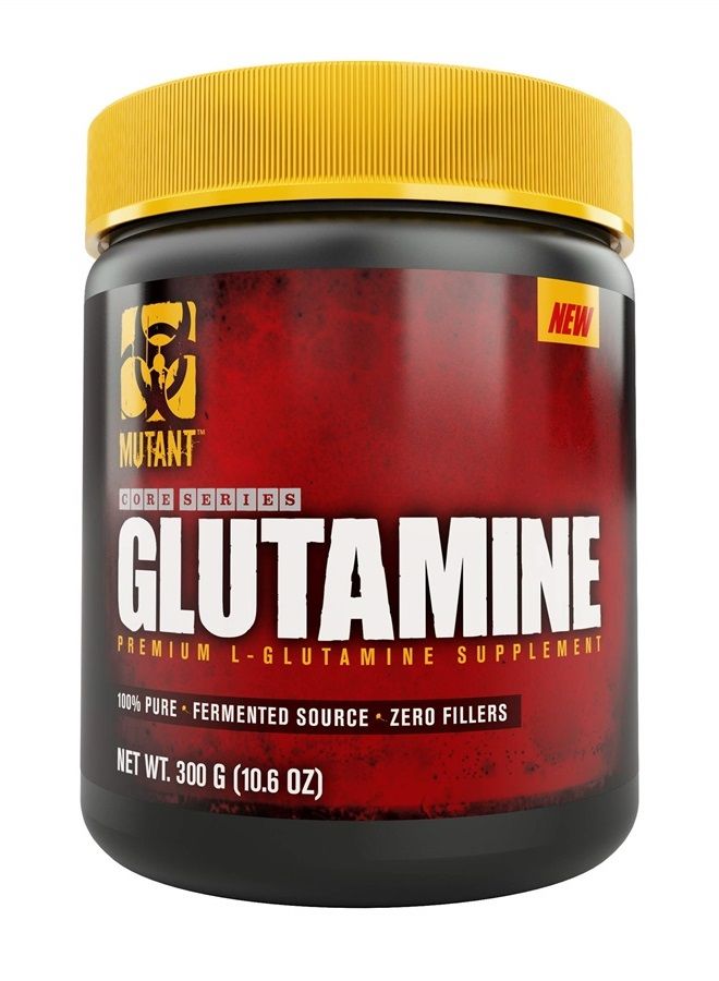 Mutant Glutamine - 100% Pure Workout Supplement to Help Replenish Glutamine Levels for Improved Muscle Repair, Immune and Digestive System Support After Physical Activity – 300 g – Unflavored - Image 1