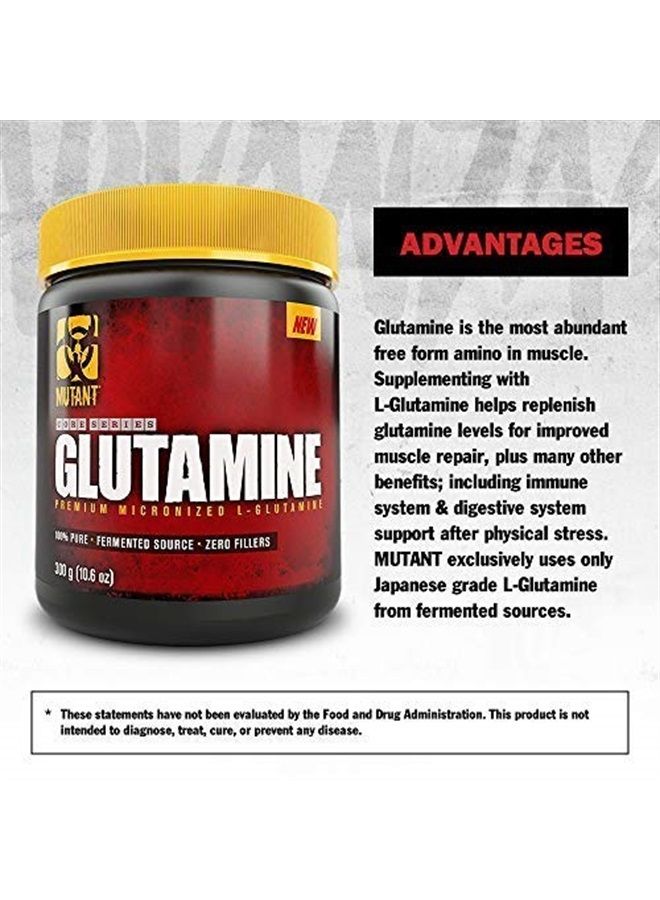 Mutant Glutamine - 100% Pure Workout Supplement to Help Replenish Glutamine Levels for Improved Muscle Repair, Immune and Digestive System Support After Physical Activity – 300 g – Unflavored - Image 4