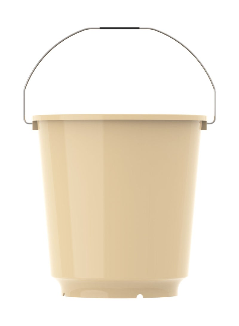 Cosmoplast دلو بلاستيكي دائري سعة 26 لتر مع مقبض فولاذي - Image 2