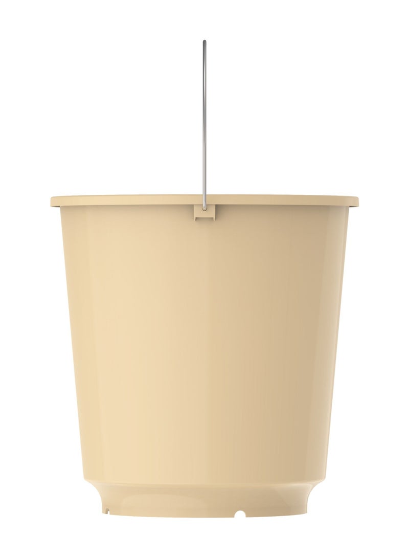 Cosmoplast دلو بلاستيكي دائري سعة 26 لتر مع مقبض فولاذي - Image 3