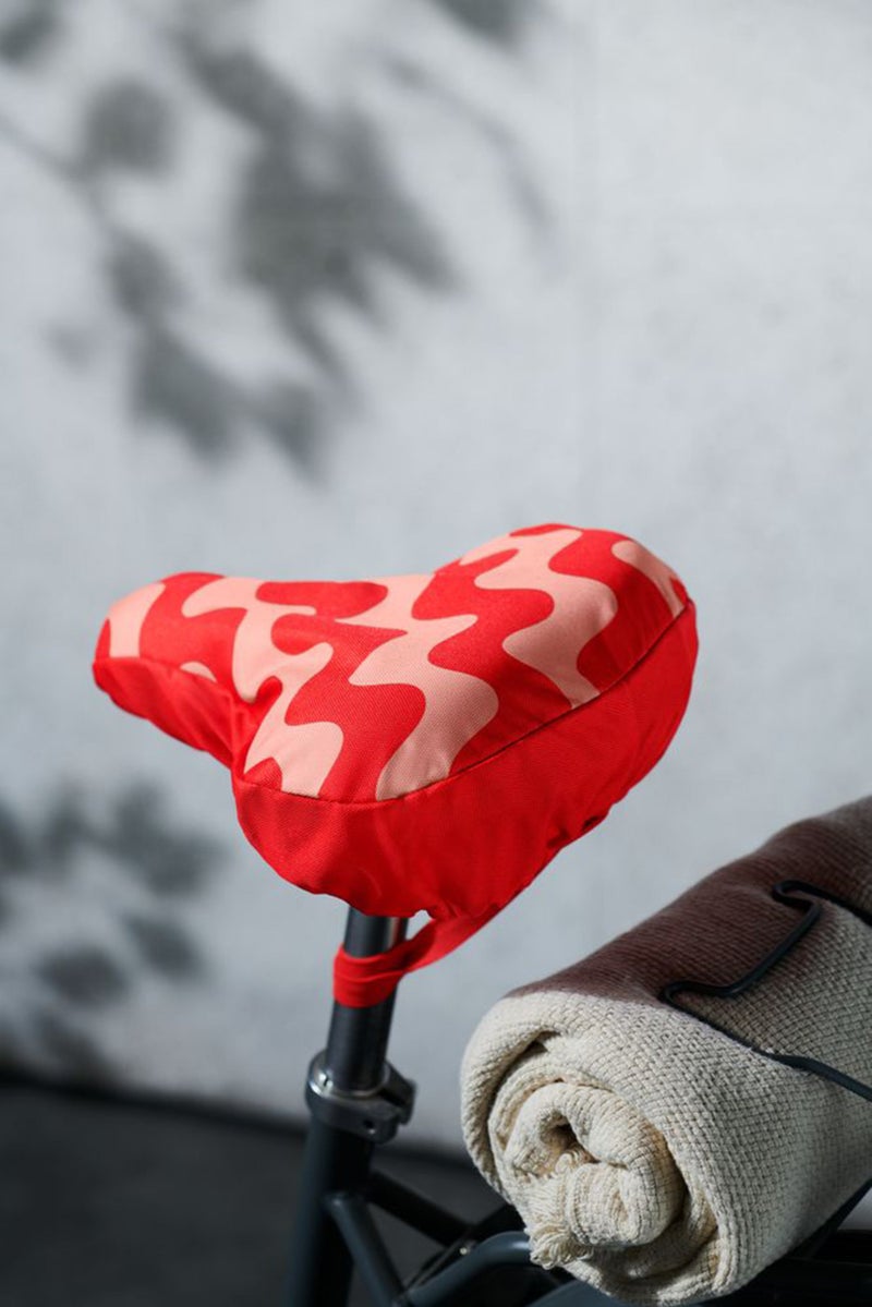 Tchibo Bicycle Saddles Cover, Orange - Image 1
