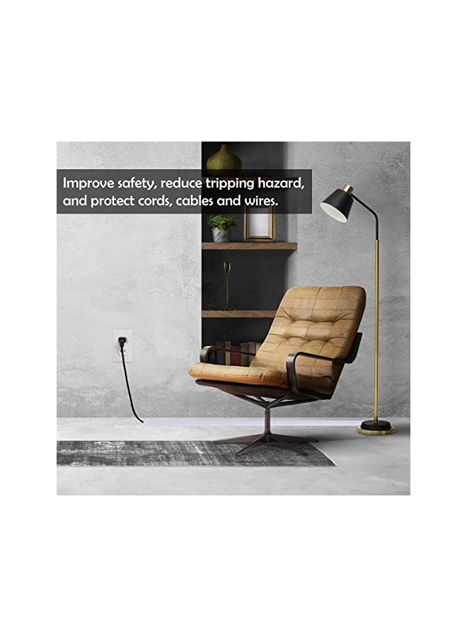 PROMASS Floor Cord Cover, Overfloor Cord Protector, Cable Floor Covers for Cords, Silicone Cord Protector, Ideal Extension Cord Cover to Protect Wires On Floor, Self-Adhesive Power Cable Protector (39Inch) - Image 4