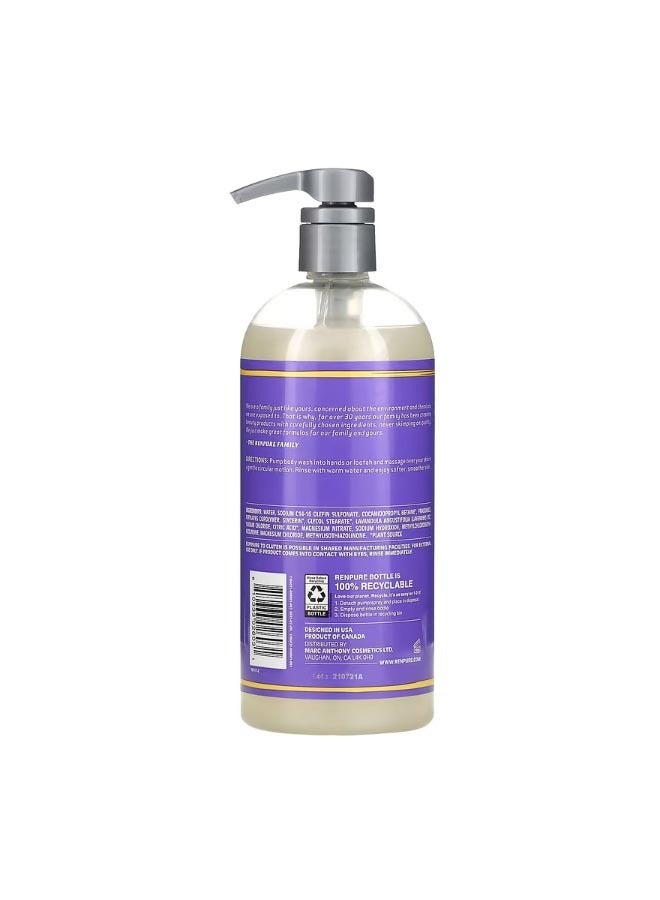 Renpure Calming Body Wash Lavender Honey 24 fl oz 710 ml - Image 2