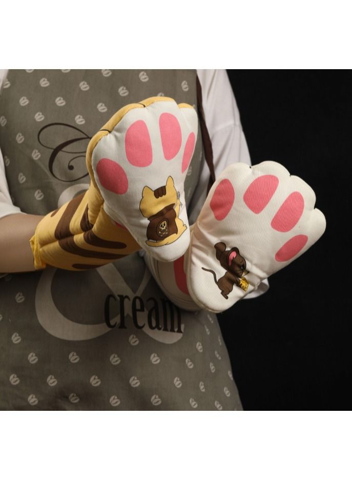 a pair home portable microwave oven thickened gloves  - Image 3