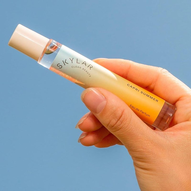 Skylar Capri Summer Eau de Parfum - Hypoallergenic & Clean Perfume for Women & Men, Vegan & Safe for Sensitive Skin - Fruity Citrus Perfume, Bergamot, Neroli & Blood Orange - 10mL /0.33 Fl oz - Image 5