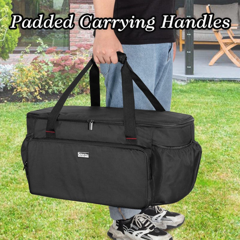 samdew Portable Grill Carry Bag Compatible with Weber 1141001 Go-Anywhere Gas Grill, Outdoor Camp Grill Cover Compatible with Weber 121020 Go-Anywhere Charcoal Grill, Bag Only (Patented Design) - Image 5